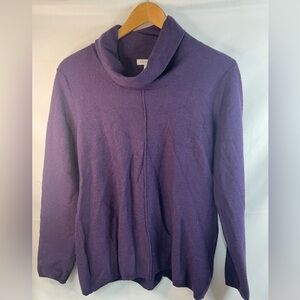 Calvin Klein cowl neck sweater. A beautiful rich purple and so so soft! Size L